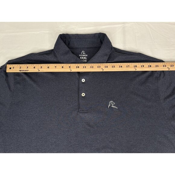 RHOBACK Golf Polo Mens 3XL Heather Blue Performance Stretch Short Sleeve Shirt - Picture 12 of 12